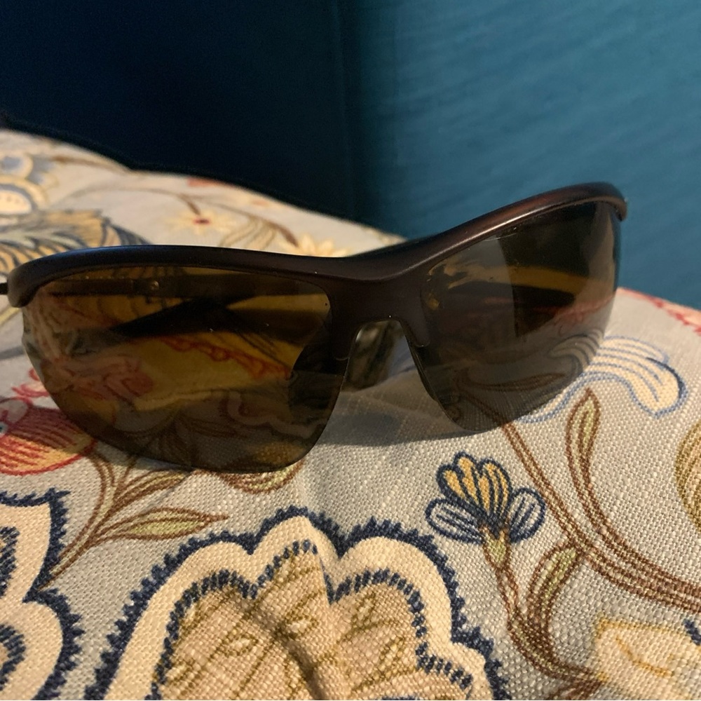 Suncloud Momentum Polaroid Sunglasses Rimless Brown Tortoise Wrap-around